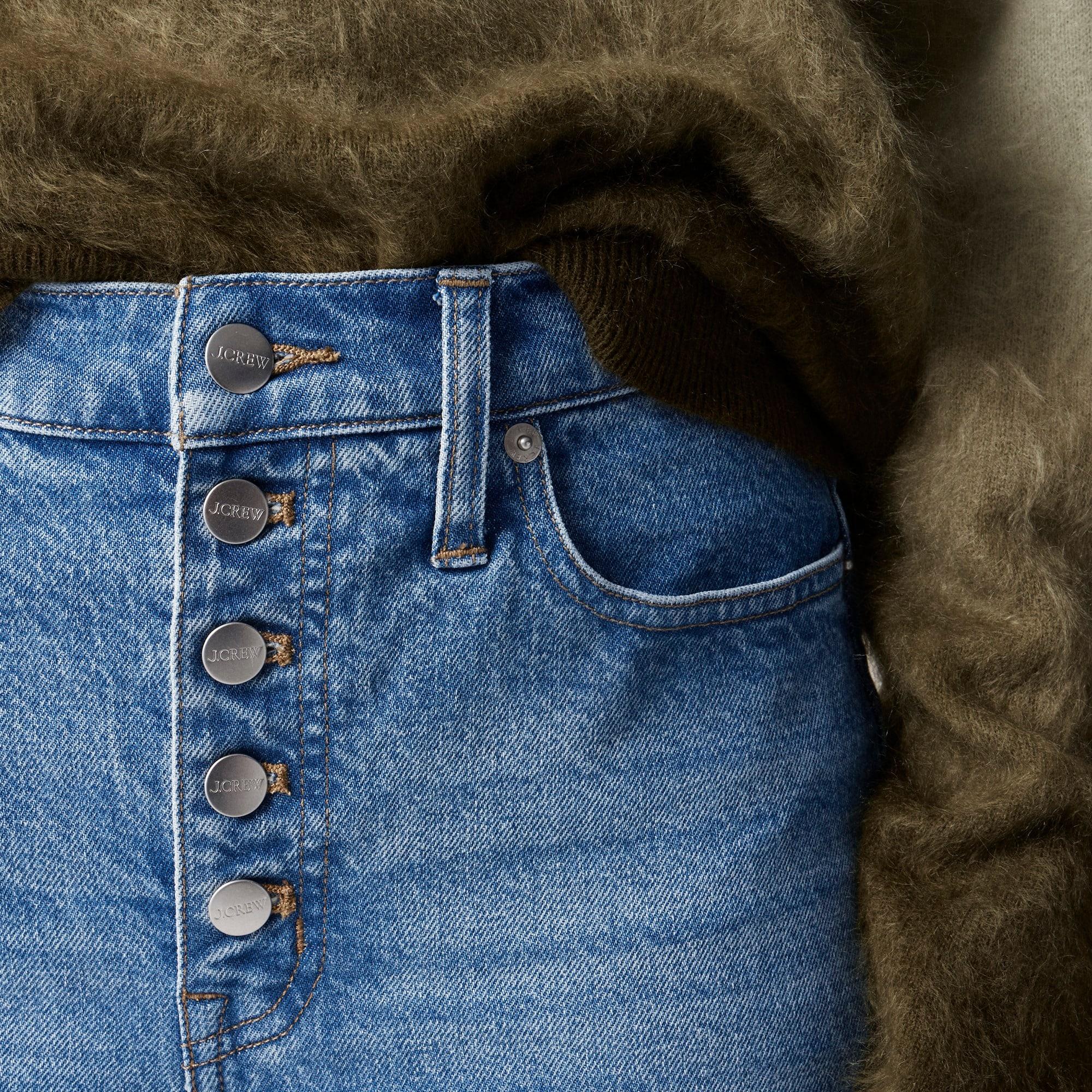 Slim-wide jean with button-fly Product Image