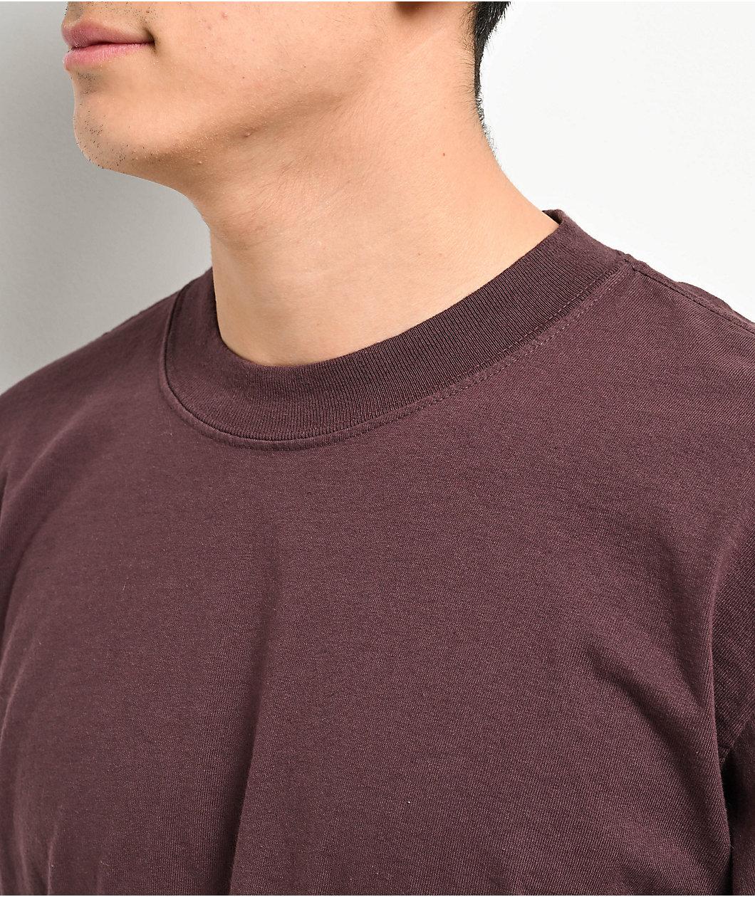 Shaka Wear Wine Garment Dye Heavyweight T-Shirt Product Image