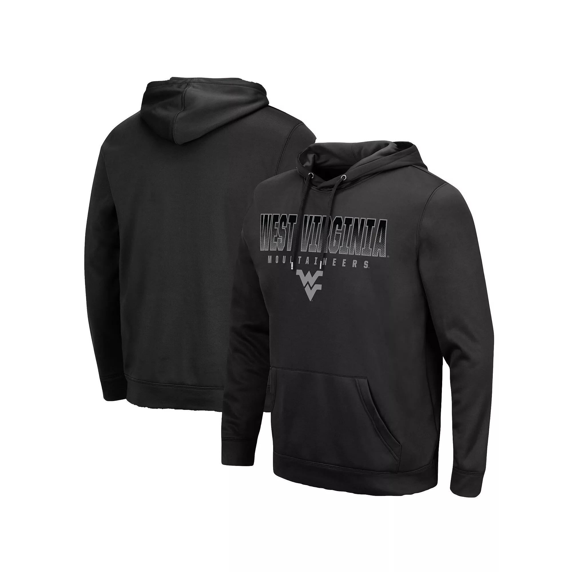 Men's Colosseum Black Harvard Crimson Lantern Pullover Hoodie,  Product Image