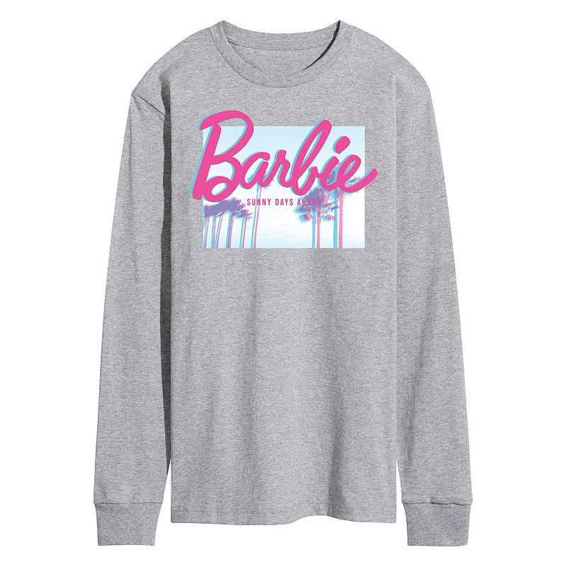Mens Barbie Dream Summer Sunny Days Long Sleeve Grey Product Image