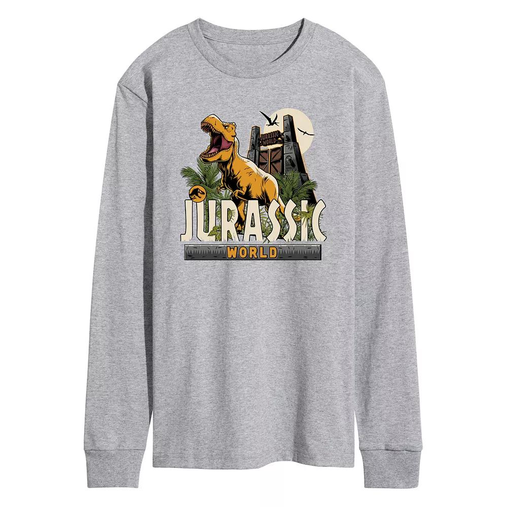 Men's Jurassic World T Rex Long Sleeve Graphic Tee,  Product Image