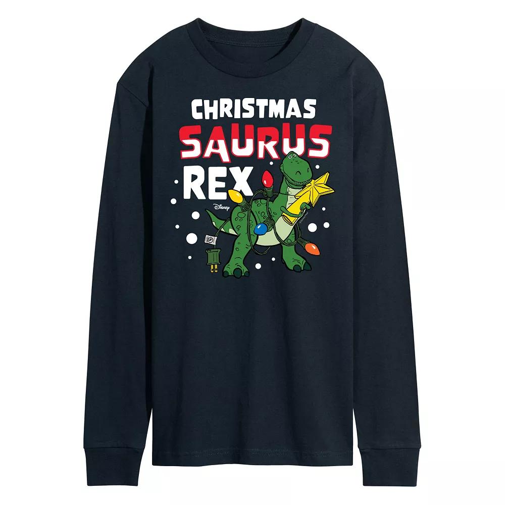 Disney / Pixar's Toy Story Christmas Saurus Rex Long Sleeve Graphic Tee, Men's,  Product Image