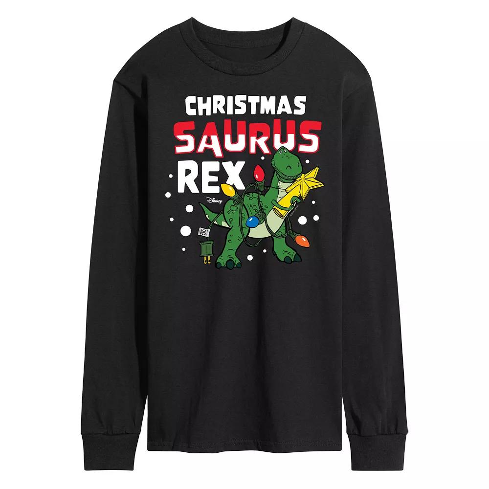 Disney / Pixar's Toy Story Christmas Saurus Rex Long Sleeve Graphic Tee, Men's,  Product Image