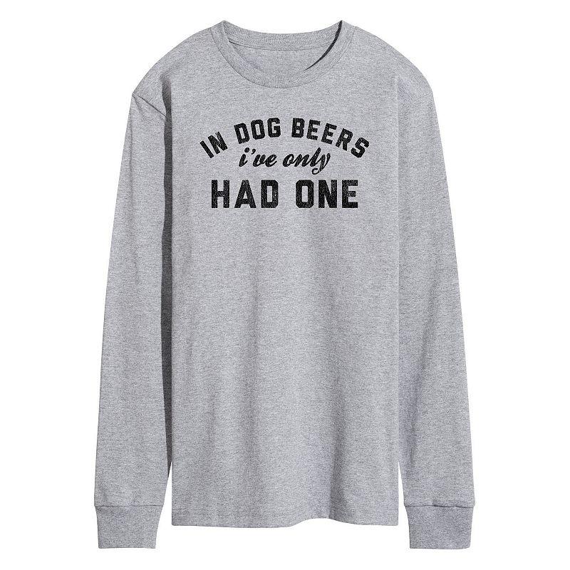 Mens In Dog Beers Ive Only Had One Long Sleeve Graphic Tee Product Image