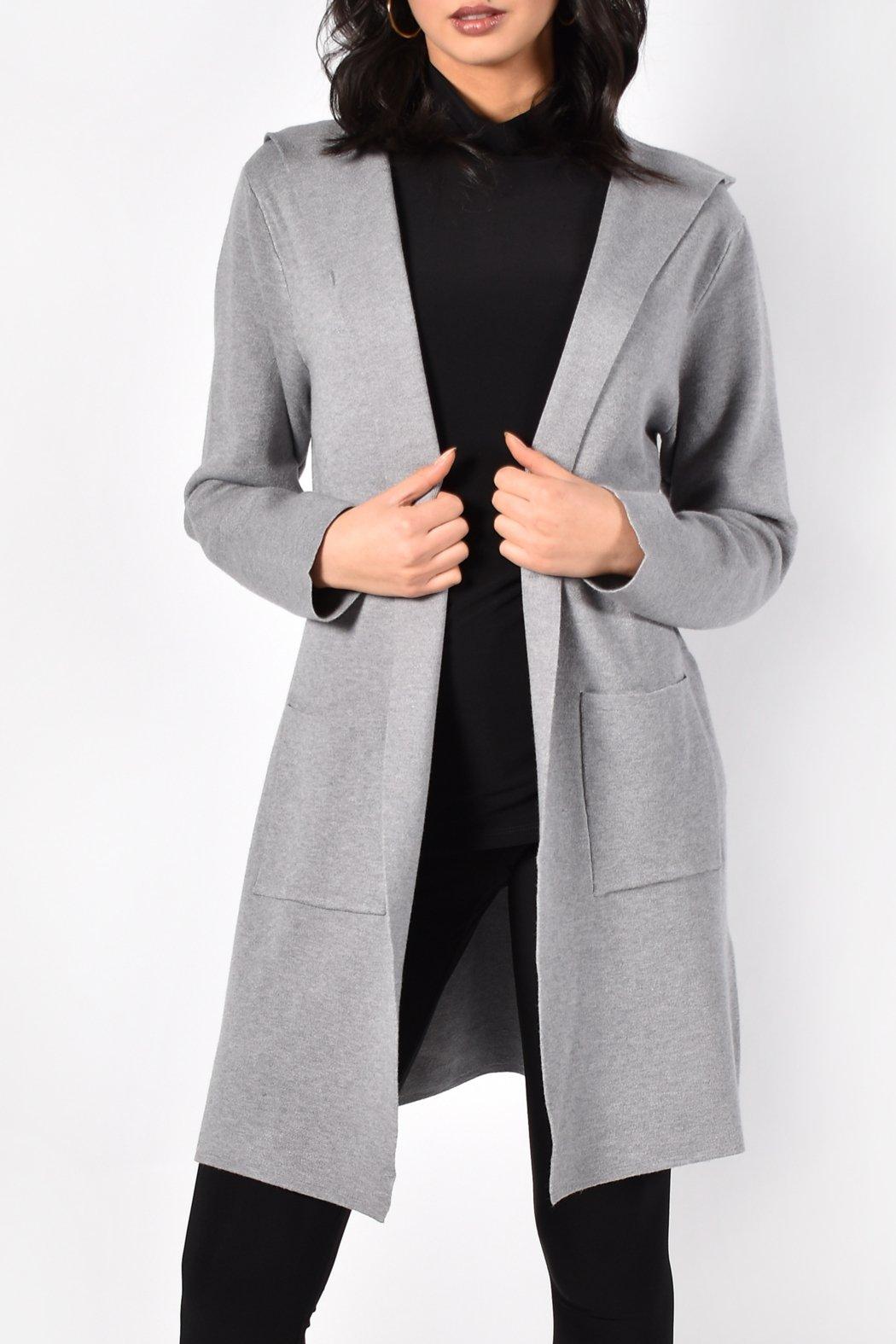 3/4 Hooded Cardigan Product Image