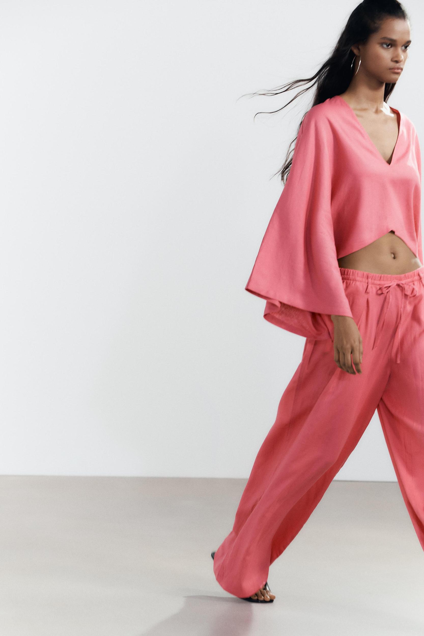 LINEN PALAZZO PANTS Product Image