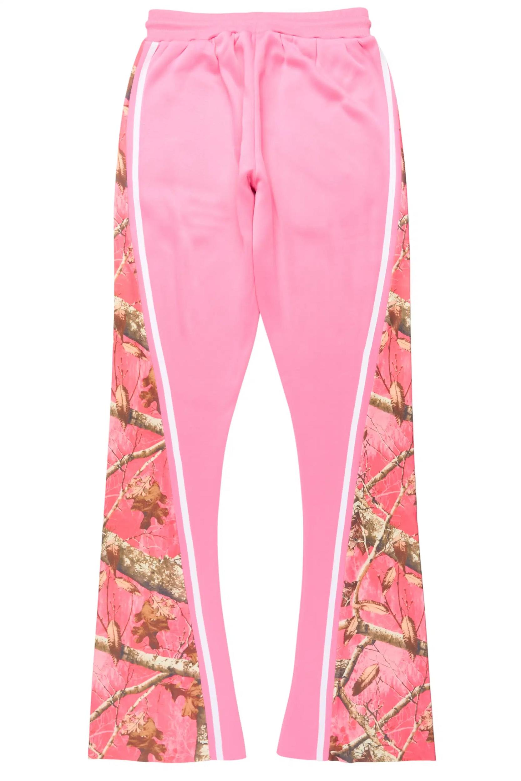 Soana Pink Stacked Track Pant Female Product Image