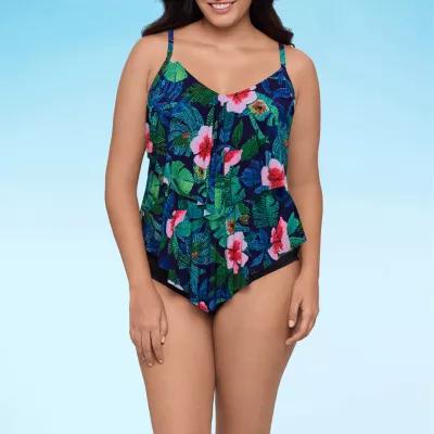 Trimshaper Ronnie Tankini Swimsuit Top Product Image