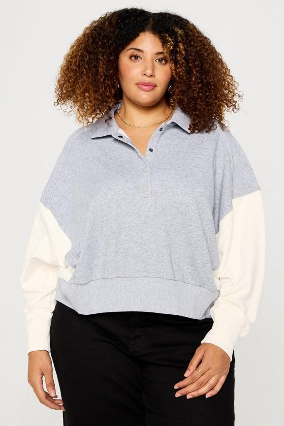 Year Round Terry Snap Front Sweatshirt Product Image