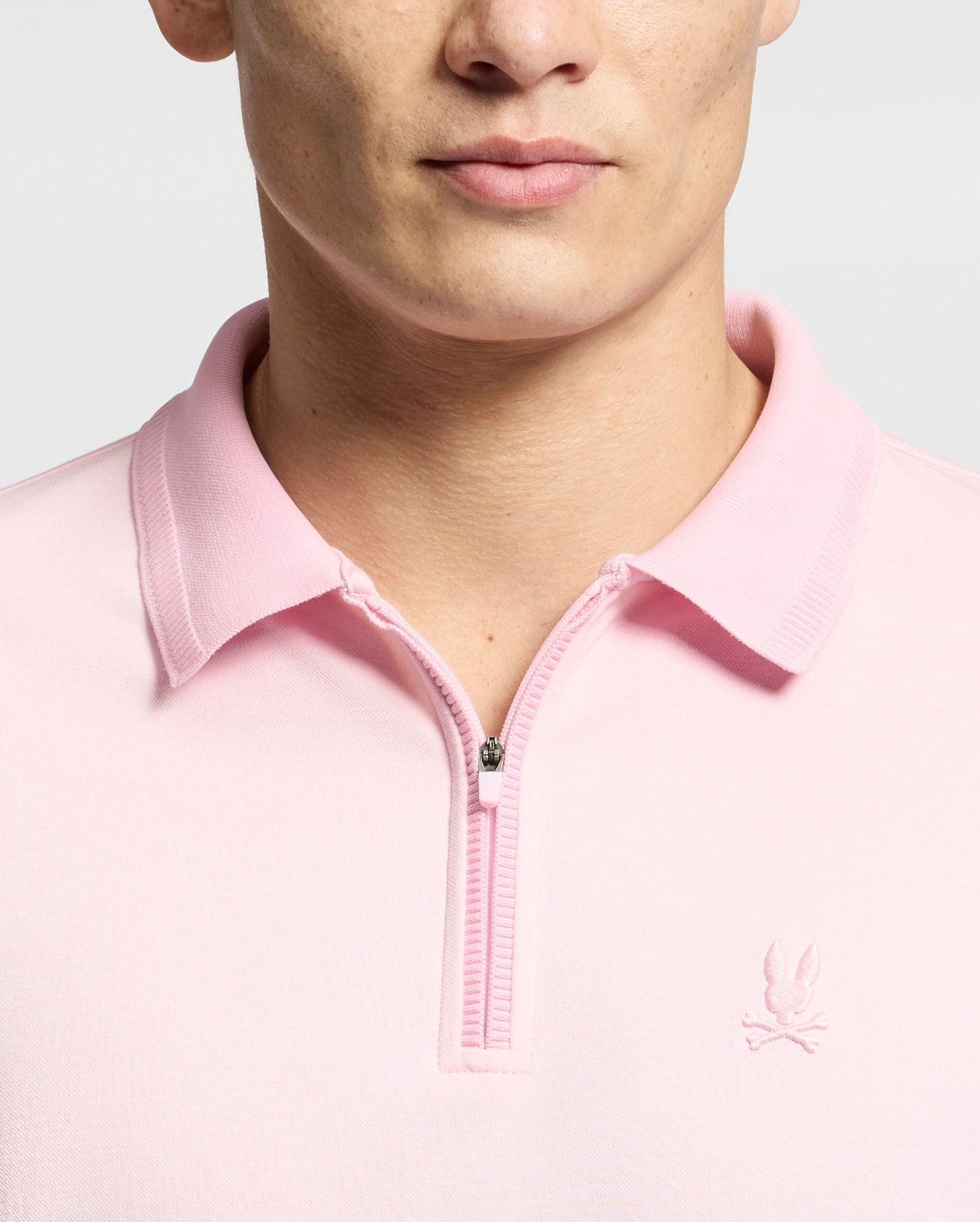 MENS TREVOR PERFORMANCE PIQUE ZIP UP POLO - B6K557F200 Male Product Image