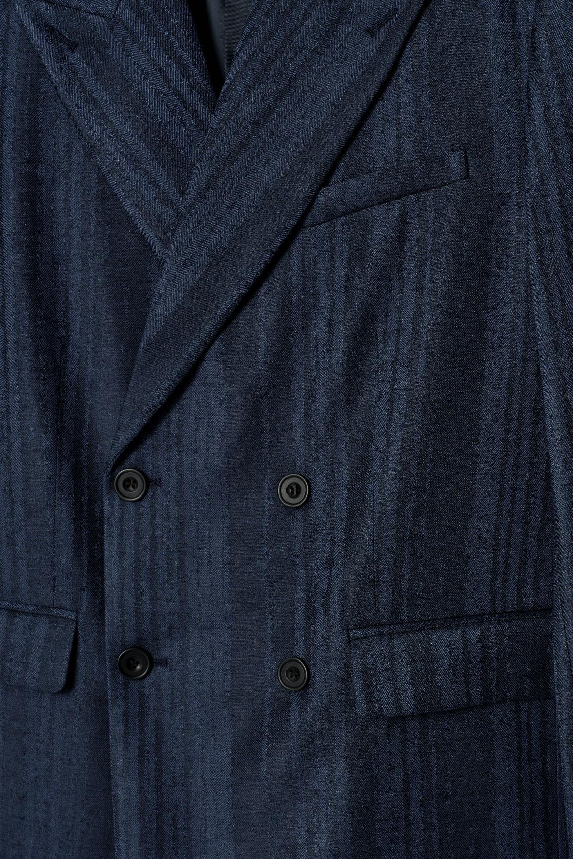 DOUBLE-BREASTED JACQUARD BLAZER Product Image