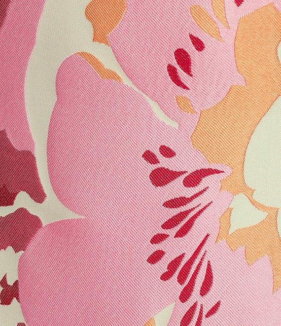 Abbey Glass Avery Jacquard Retro Print Crew Neckline Sleeveless Mini Dress Product Image