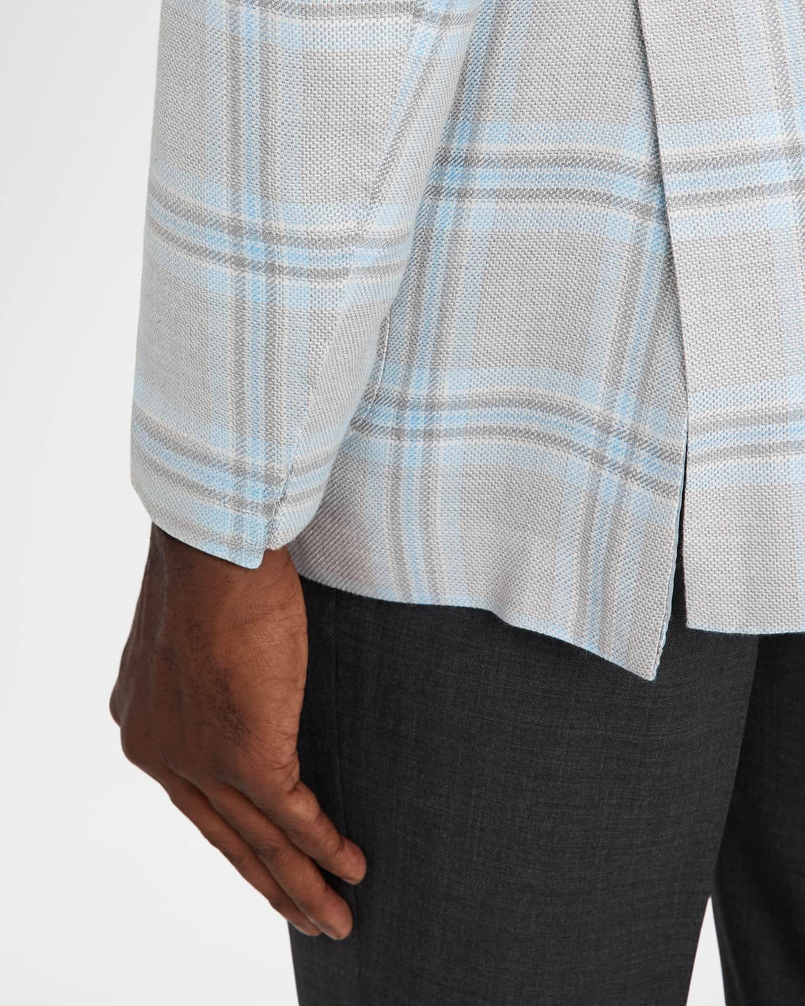 Men's Denim Wash Classic-Fit Sport Shirt Product Image