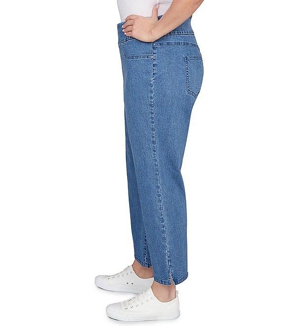 Ruby Rd. Plus Size Stretch Cotton-Blend Pull-On Ankle Jeans Product Image