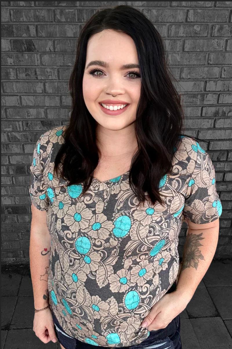 Sterling Kreek Tattoos On This Town V Neck Tee Product Image