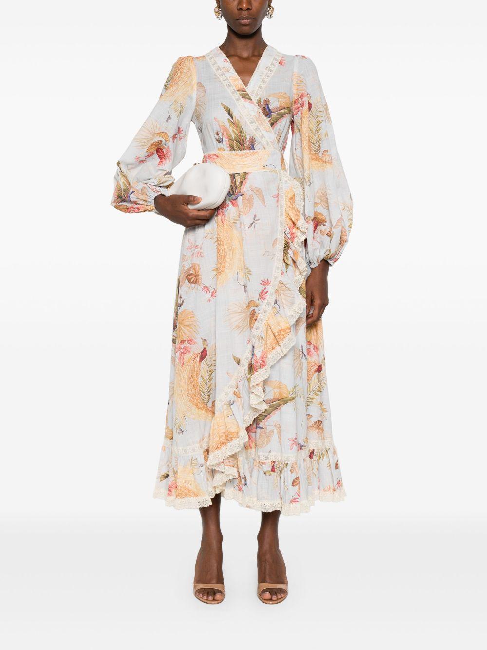 Ascension frill midi dress Product Image