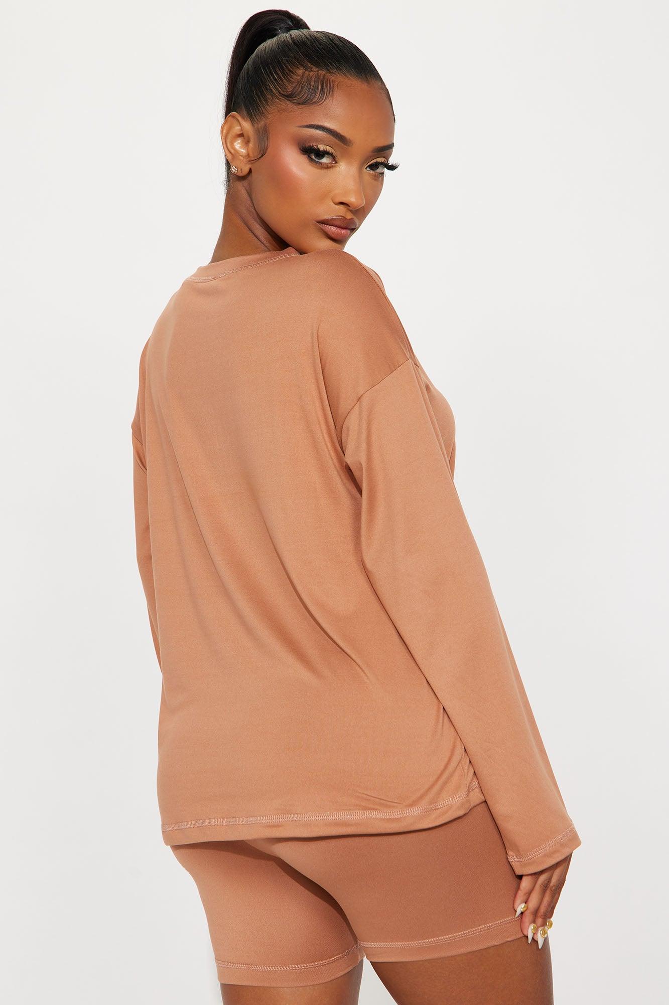 Me And You PJ Boxer Short Set - Mocha Product Image