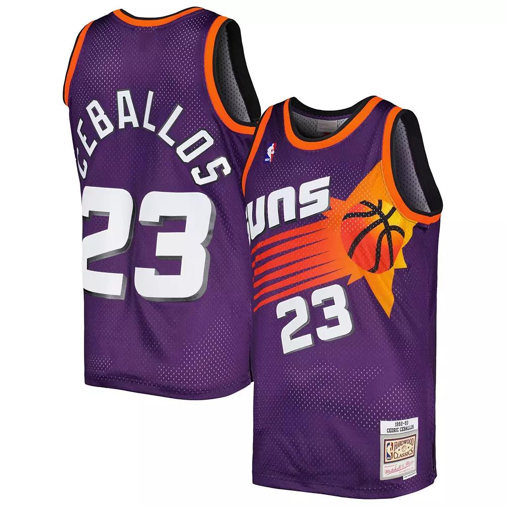 Men's Mitchell & Ness Cedric Ceballos Purple Phoenix Suns 1996-97 Hardwood Classics Swingman Jersey, Size: Medium, Phx Purple Product Image