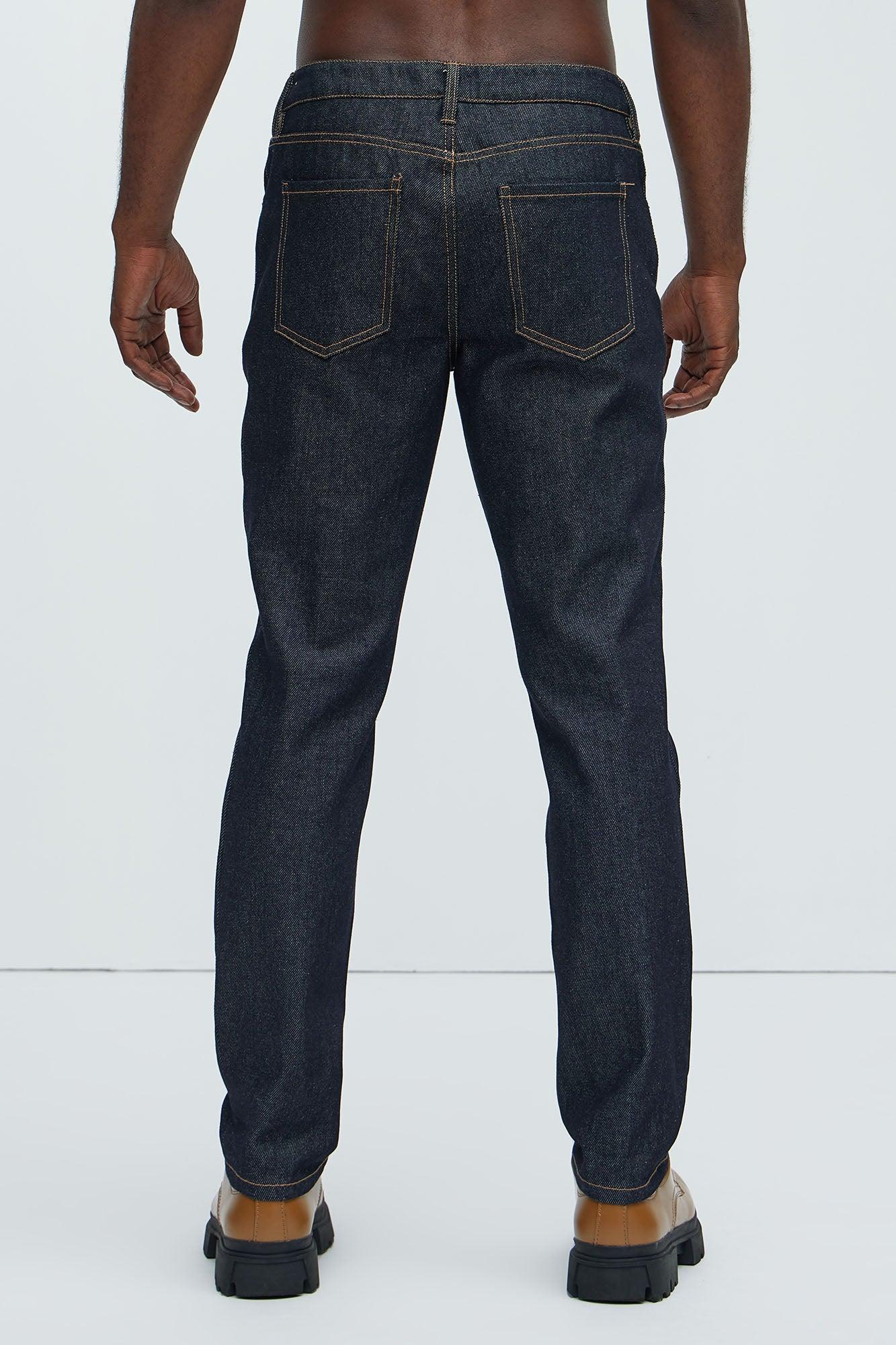 Collin Raw Denim Slim Jeans  - Indigo Product Image