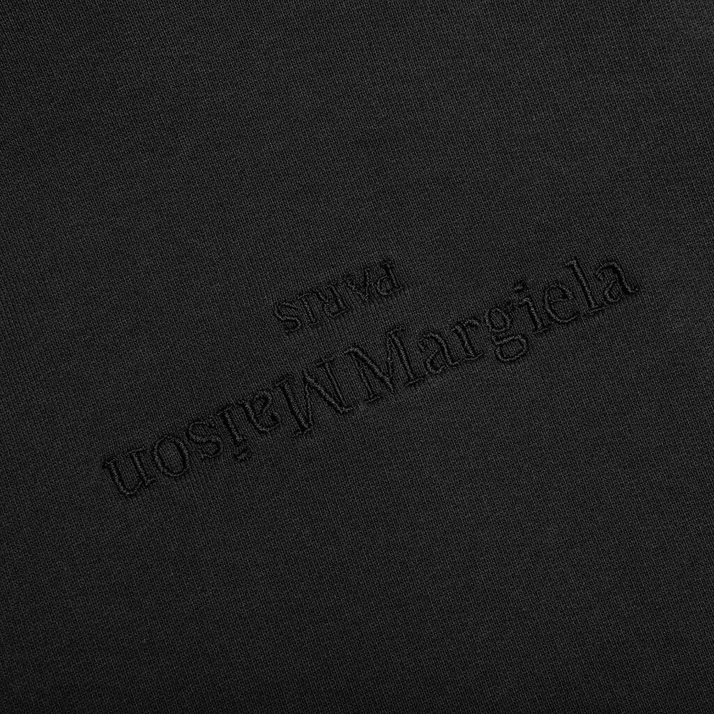 Tonal Upside Down Logo Hoodie - Washed Black/Tonal Embroidery Male Product Image