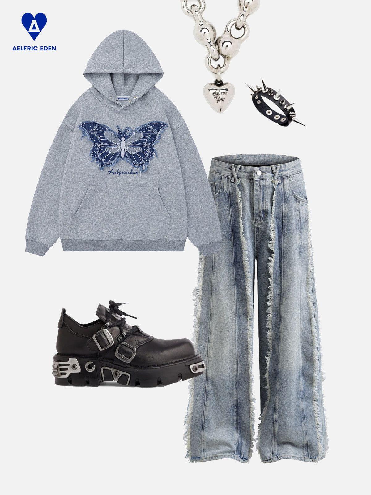 Aelfric Eden Oversized Butterfly Hoodie Product Image