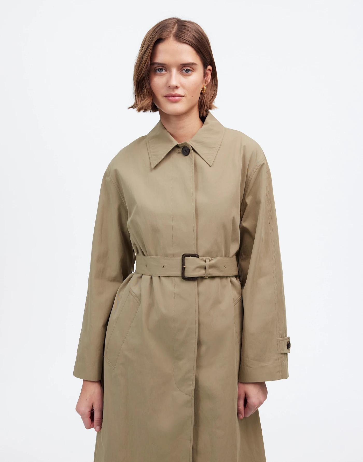 Single-Breasted Trench Coat Product Image