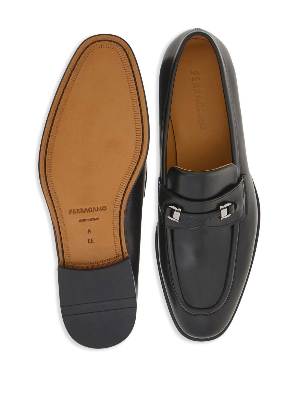 Gancini-details leather loafers Product Image