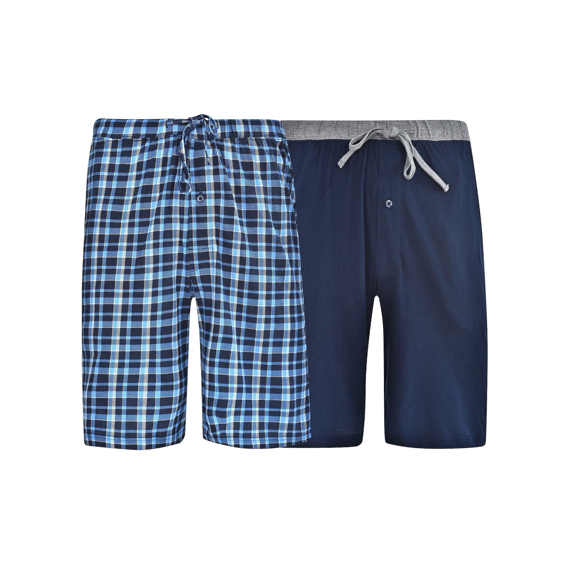 Big & Tall Hanes® 2-pack Knit Pajama Shorts, Men's,  Product Image