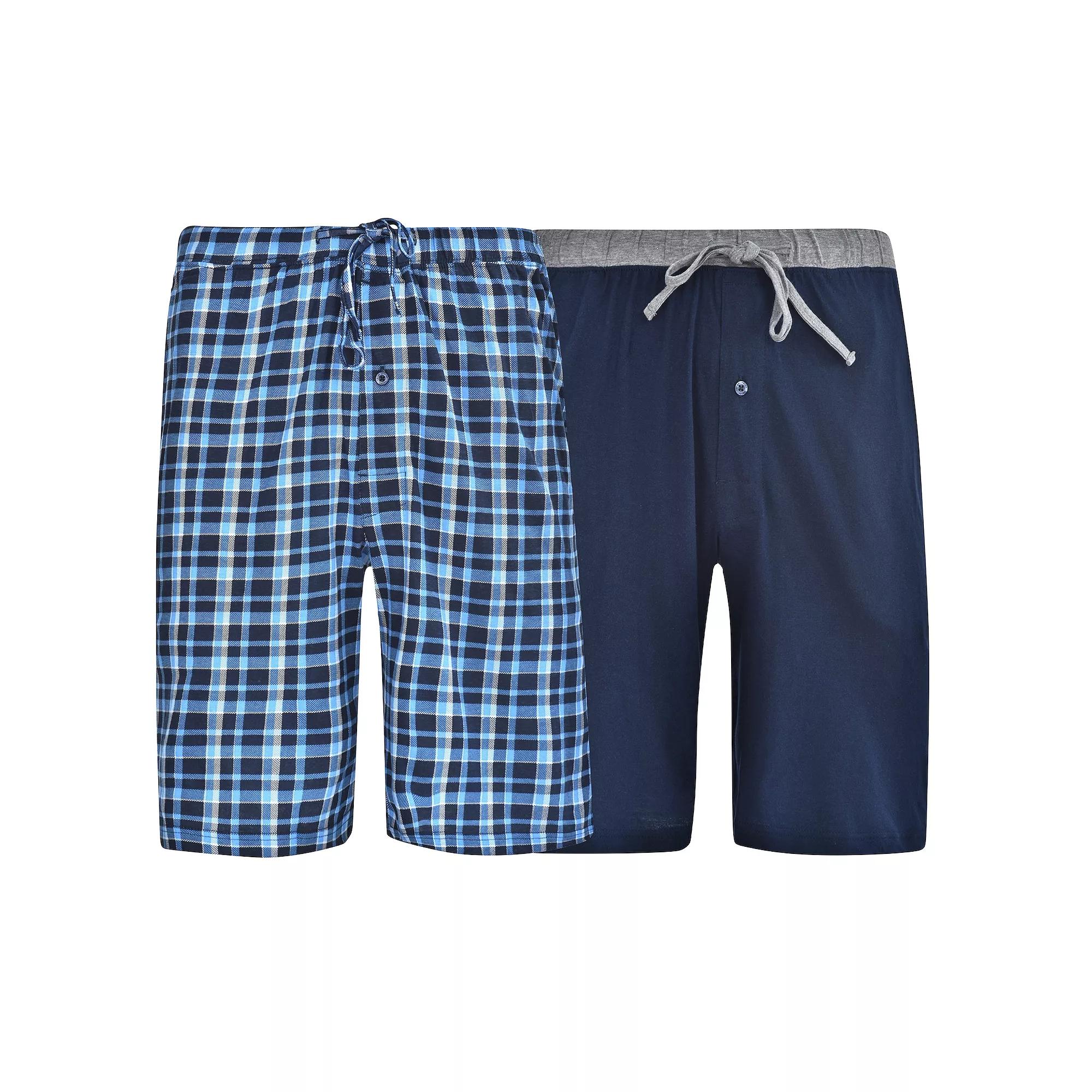 Big & Tall Hanes® 2-pack Knit Pajama Shorts, Men's,  Product Image
