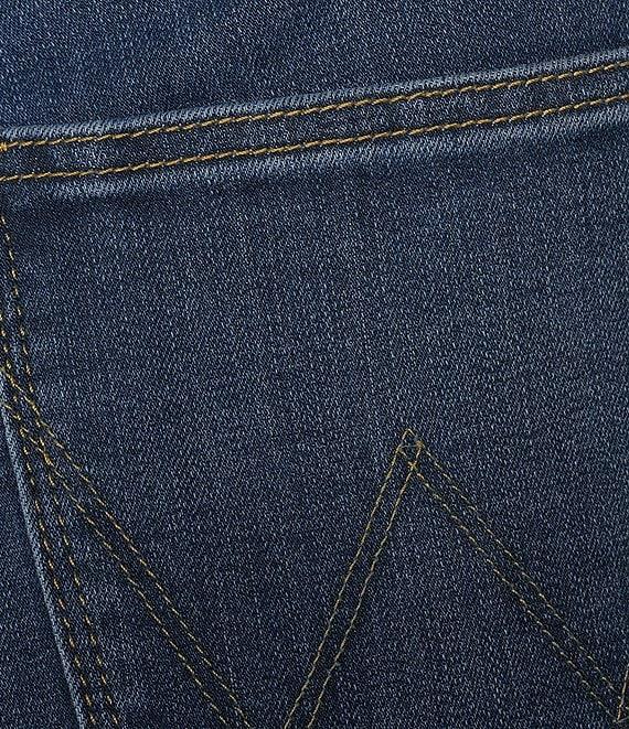 Wrangler® High Rise Straight Leg Dark Denim Jeans Product Image