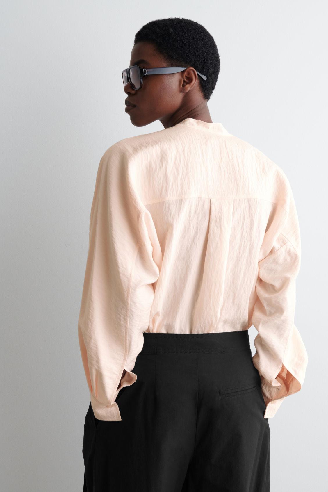 DRAPED-PANEL BLOUSE Product Image