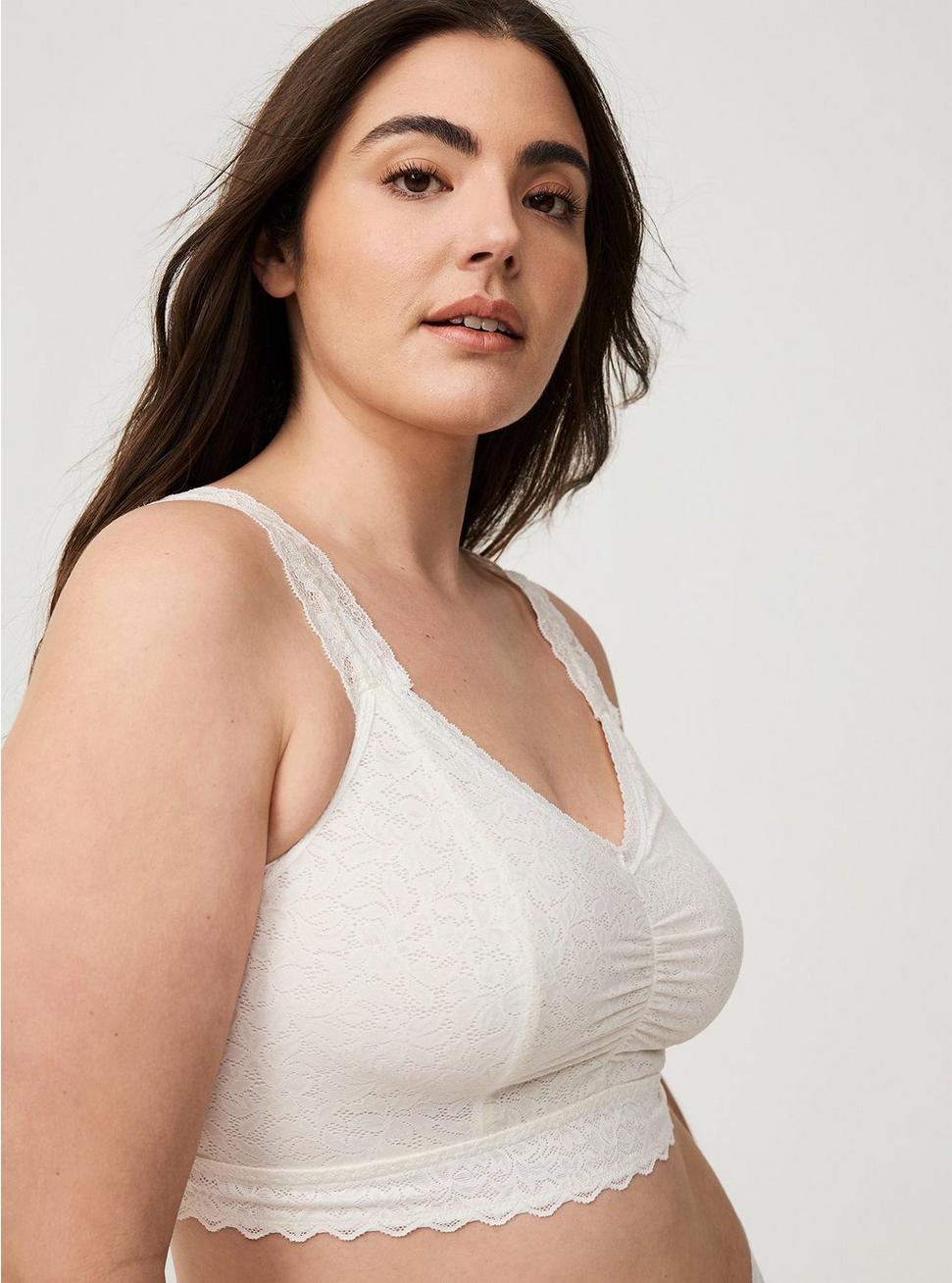 Bralite Unlined 4-Way Stretch Lace Bralette Product Image