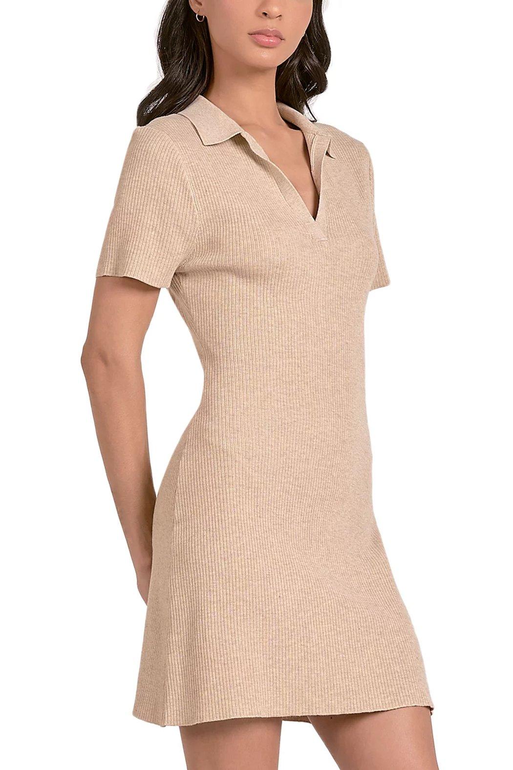 Short Sleeve Rib Dress Product Image