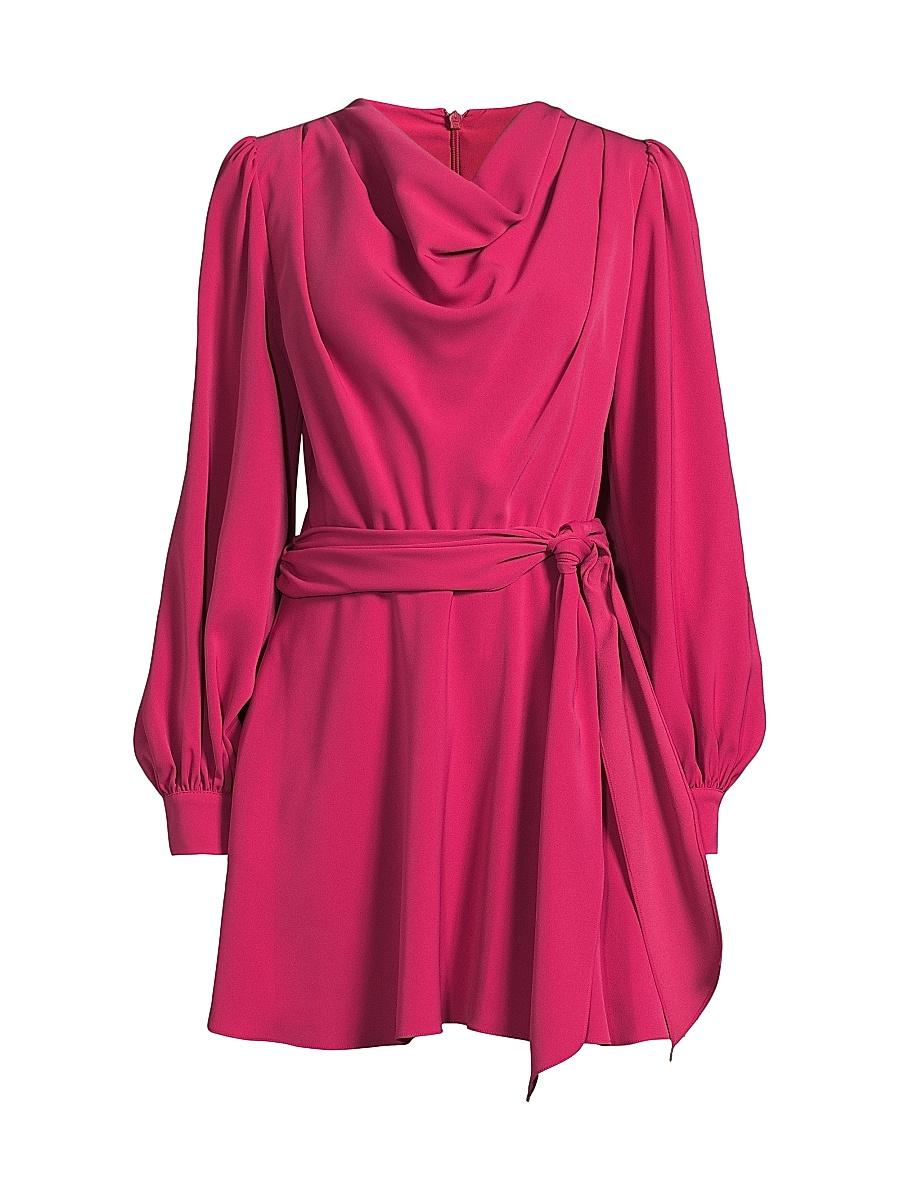 Womens Russel Draped Tie-Waist Minidress Product Image