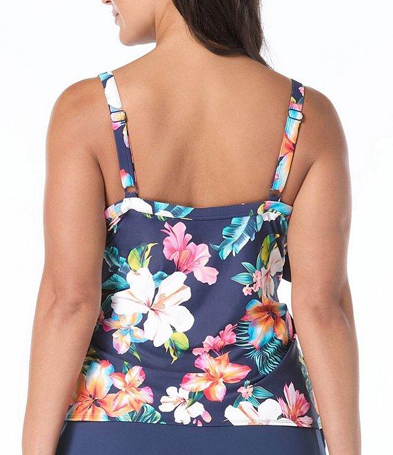 Beach House Plus Size Paloma Beach Solids Emma Swim Skort Product Image