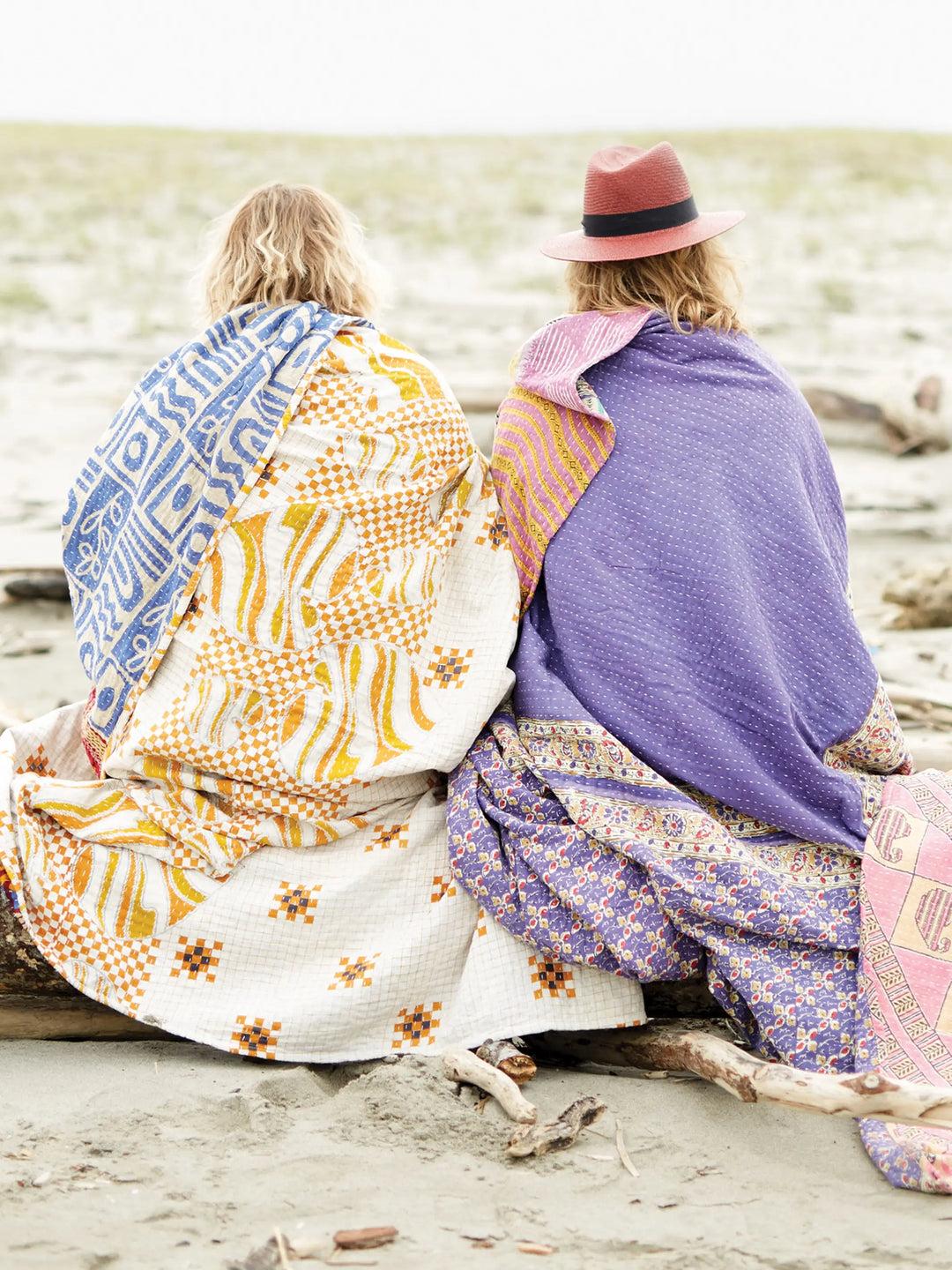 Vintage Kantha Blanket Quilt Product Image