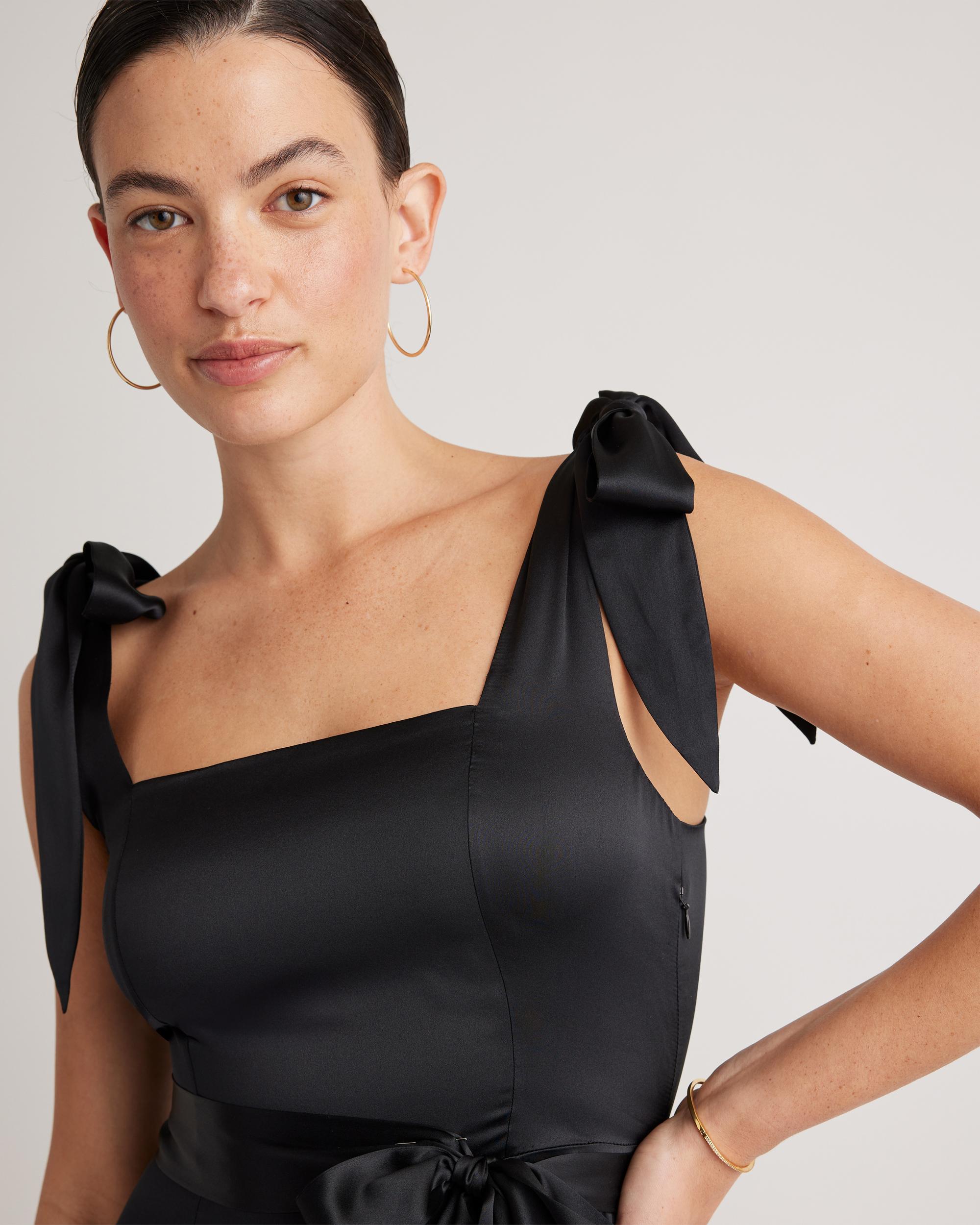 Quince | Women's Square Neck Midi Dress Size XL, Mulberry Silk Product Image