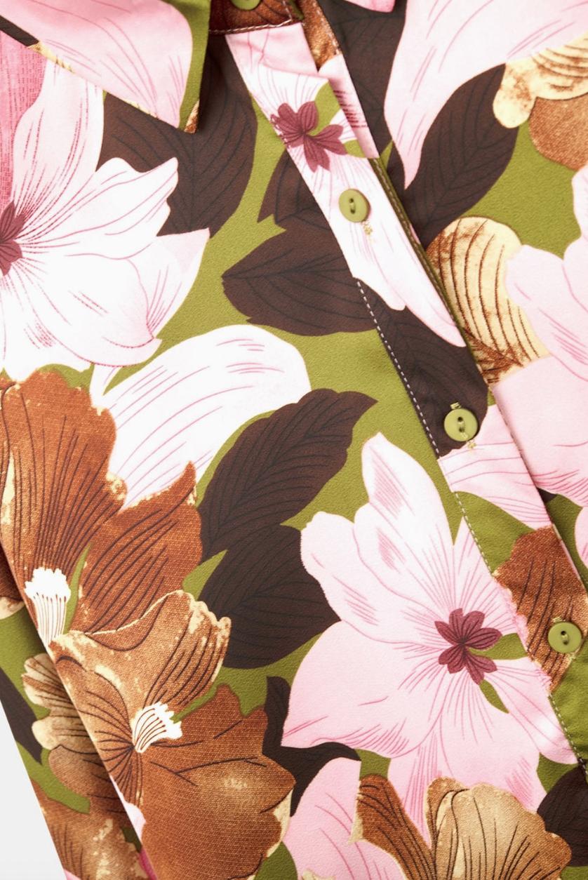 Tropical Print Relaxed Buttondown Product Image