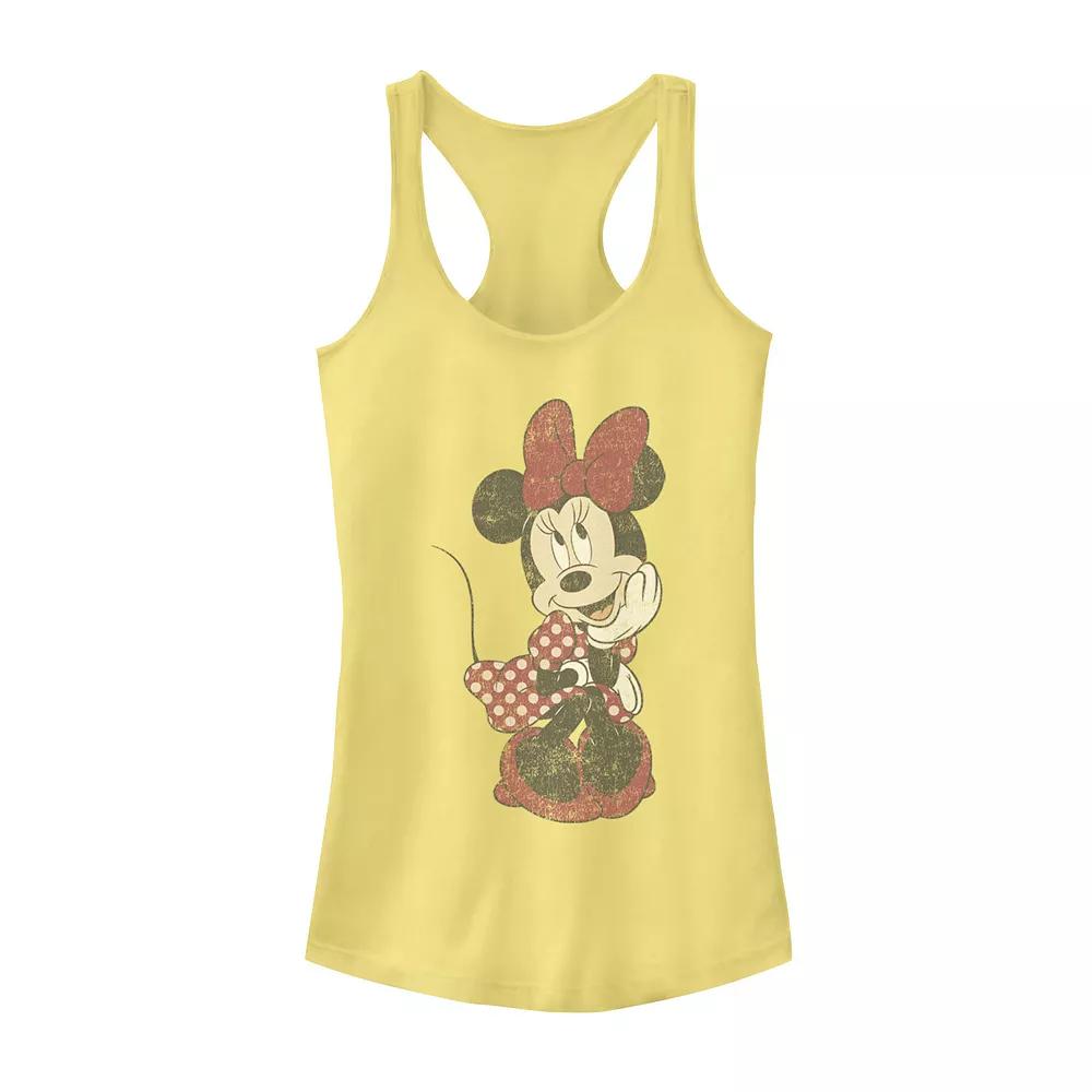Disney's Mickey And Friends Minnie Mouse Shy Vintage Racerback Tank Top, Girl's,  Product Image