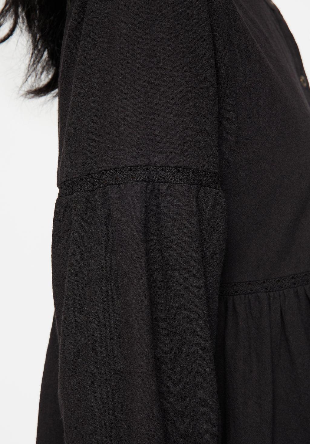 Marigold Cotton Button Up Smock Mini Dress Product Image