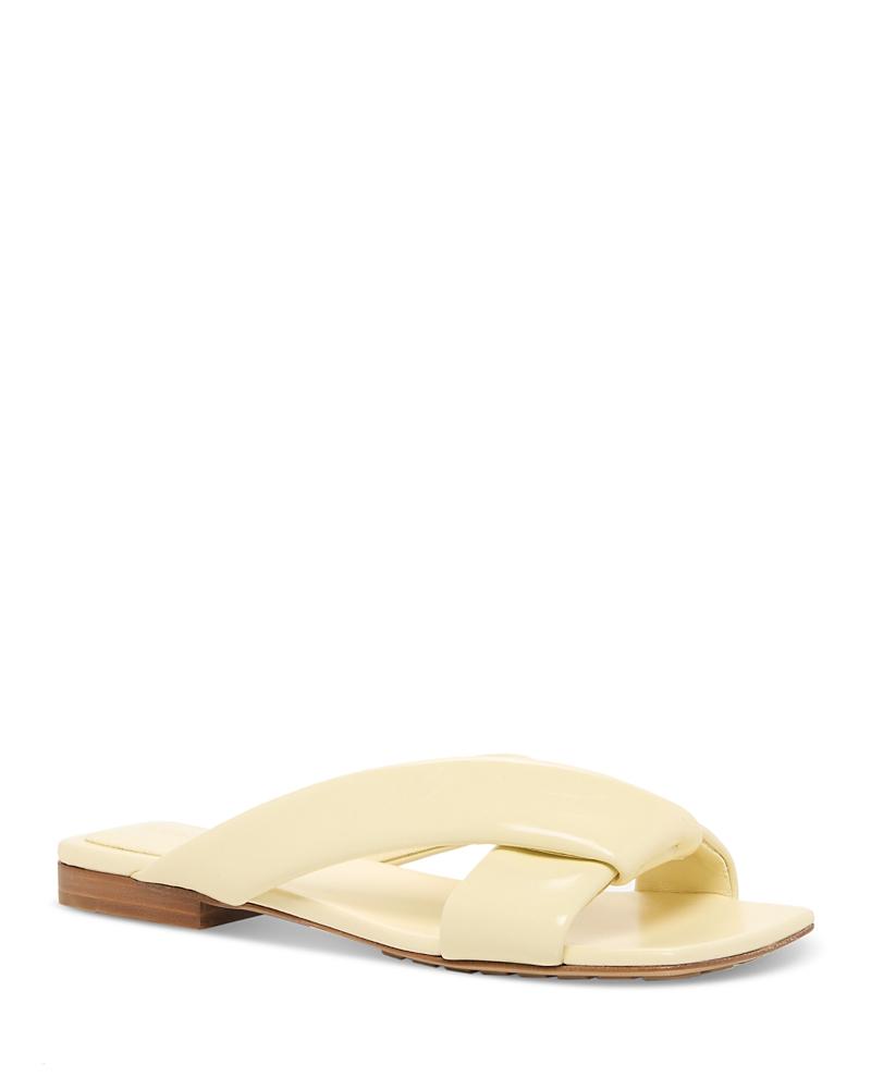 Womens Interwoven Leather Flat Sandals Product Image