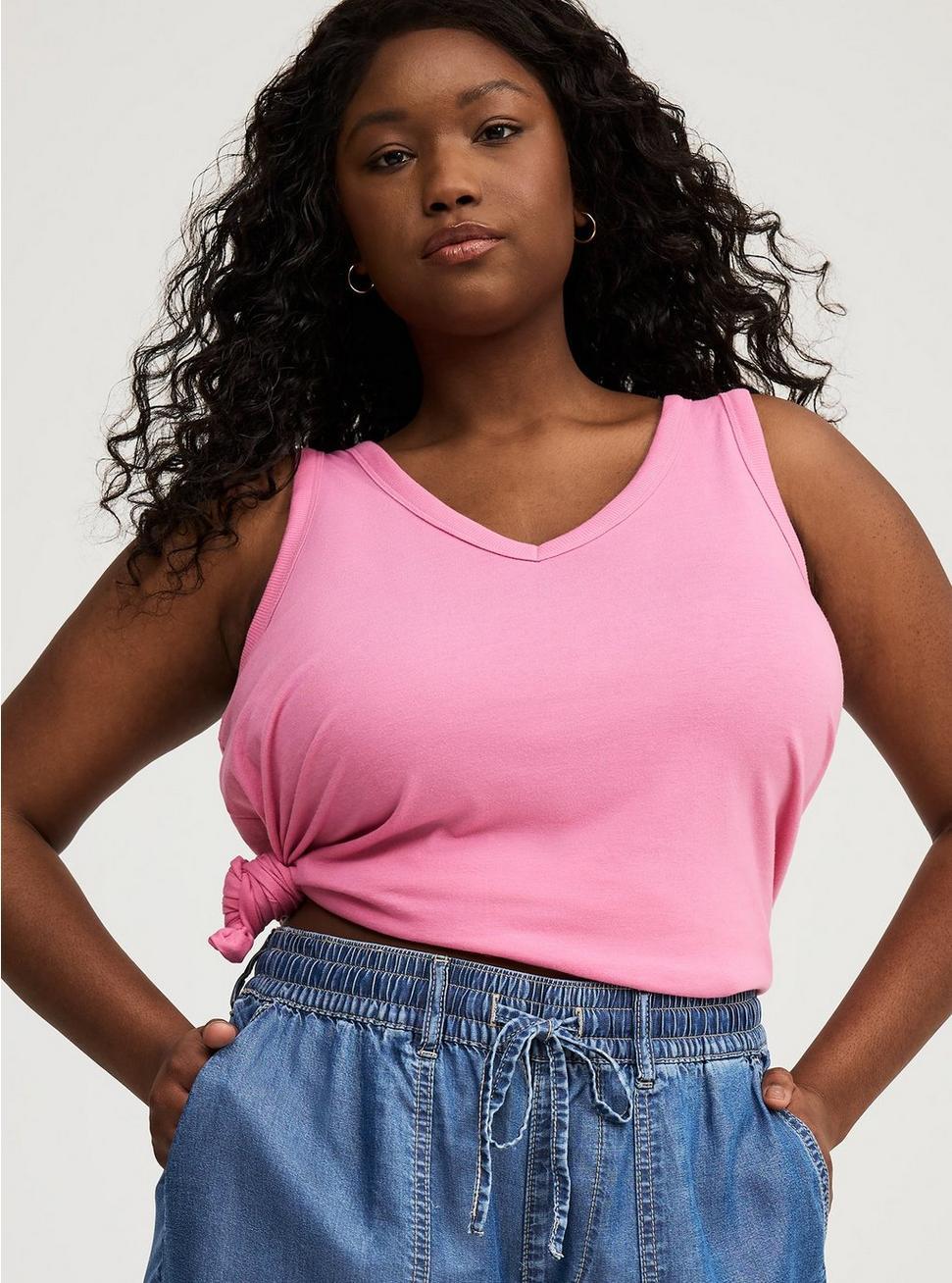 Girlfriend Signature Jersey V-Neck Tank Product Image