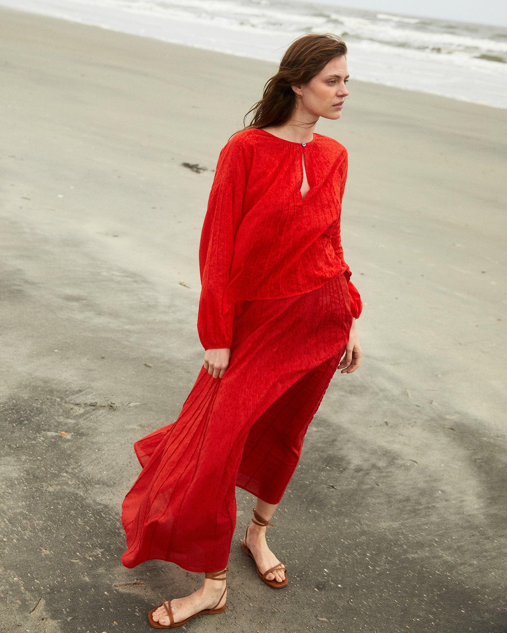 Sunray Pintuck Blouse -  Product Image