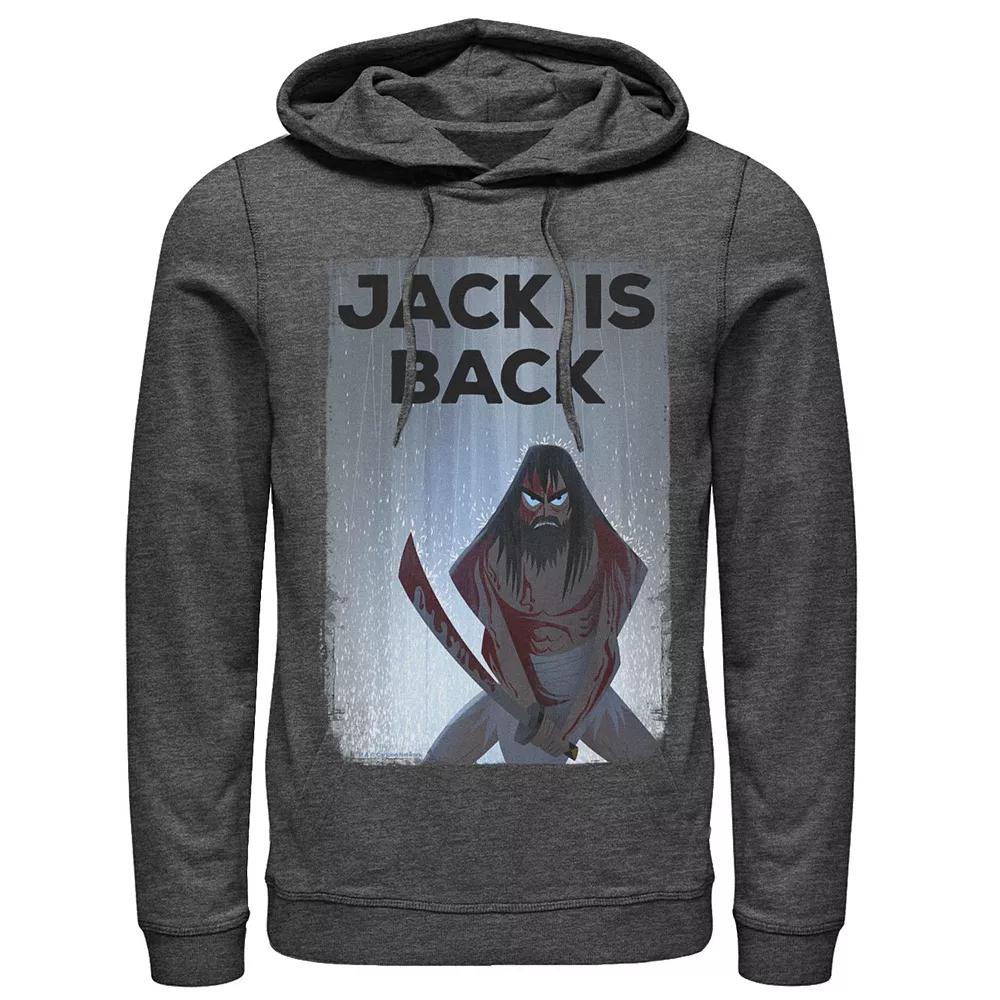 Mens Cartoon Network Samurai Jack The Jack Is Back Rainwaters Hoodie Grey Heather Product Image