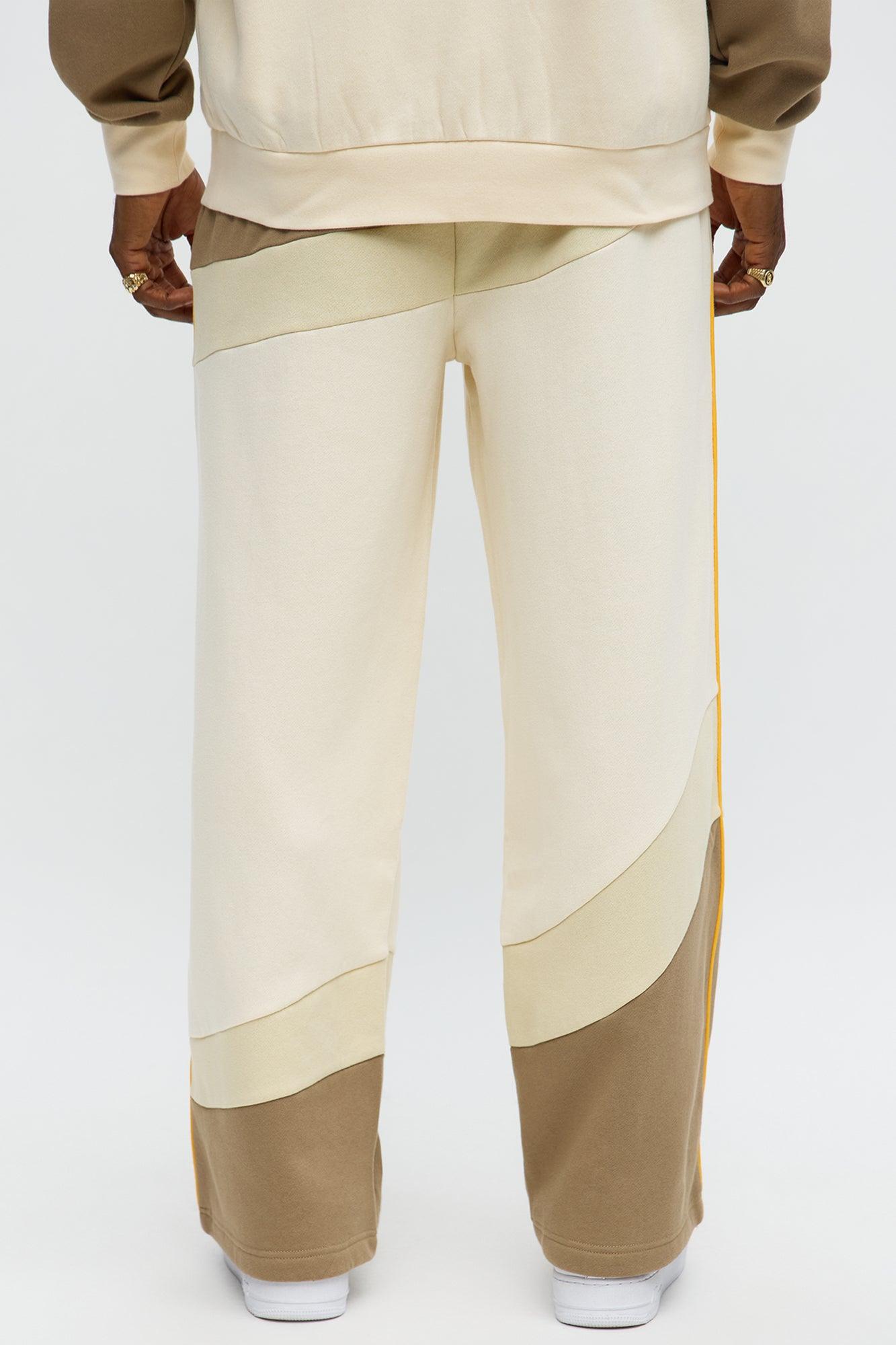 Been A Player Colorblock Sweatpant - Tan/Multi Male Product Image