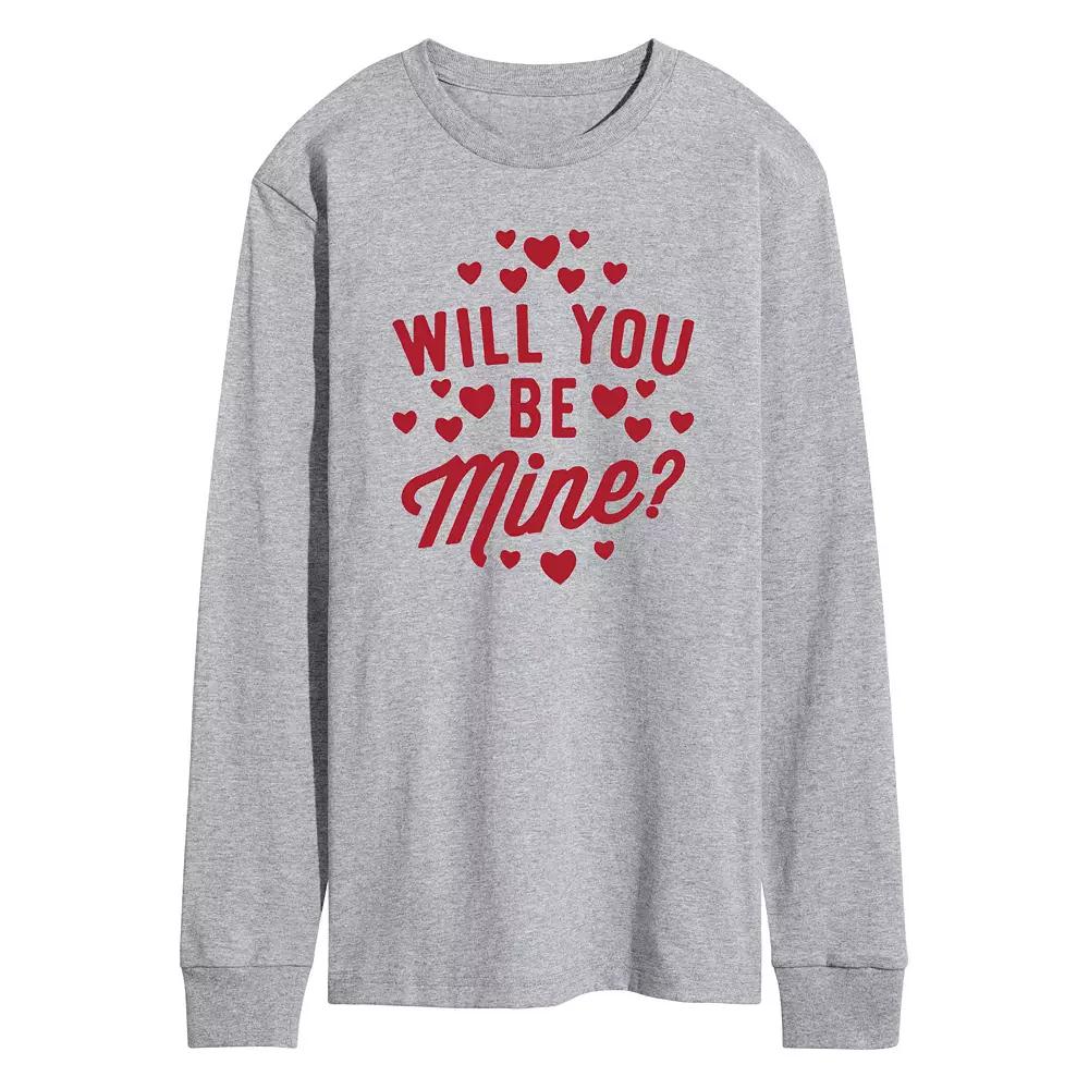 Men's Will You Be Mine Long Sleeve Tee,  Product Image