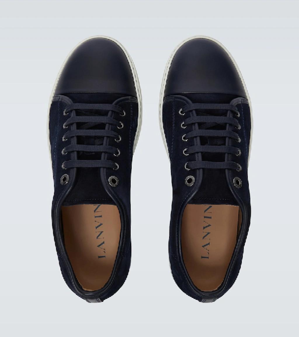 Black DBB1 Suede & Patent Leather Sneakers Product Image