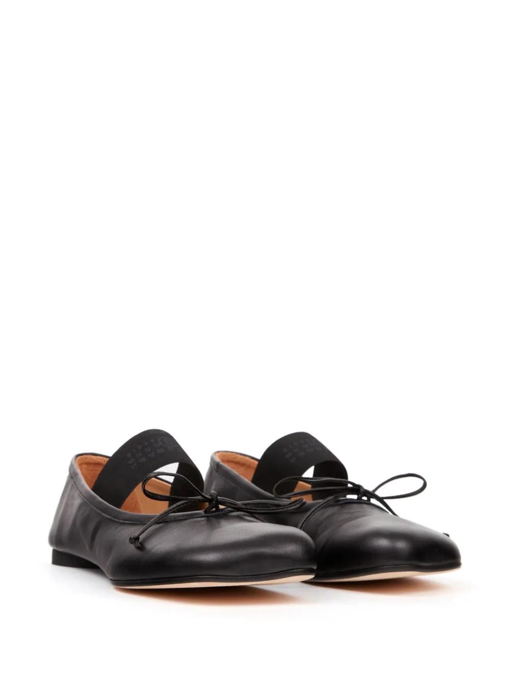 Anatomic Numbers-motif leather ballerinas  Product Image