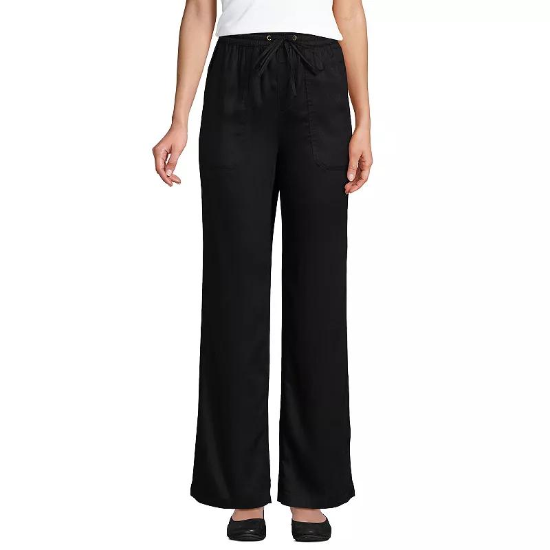 Women's Lands' End Tencel High-Rise Wide Leg Pants,  Product Image