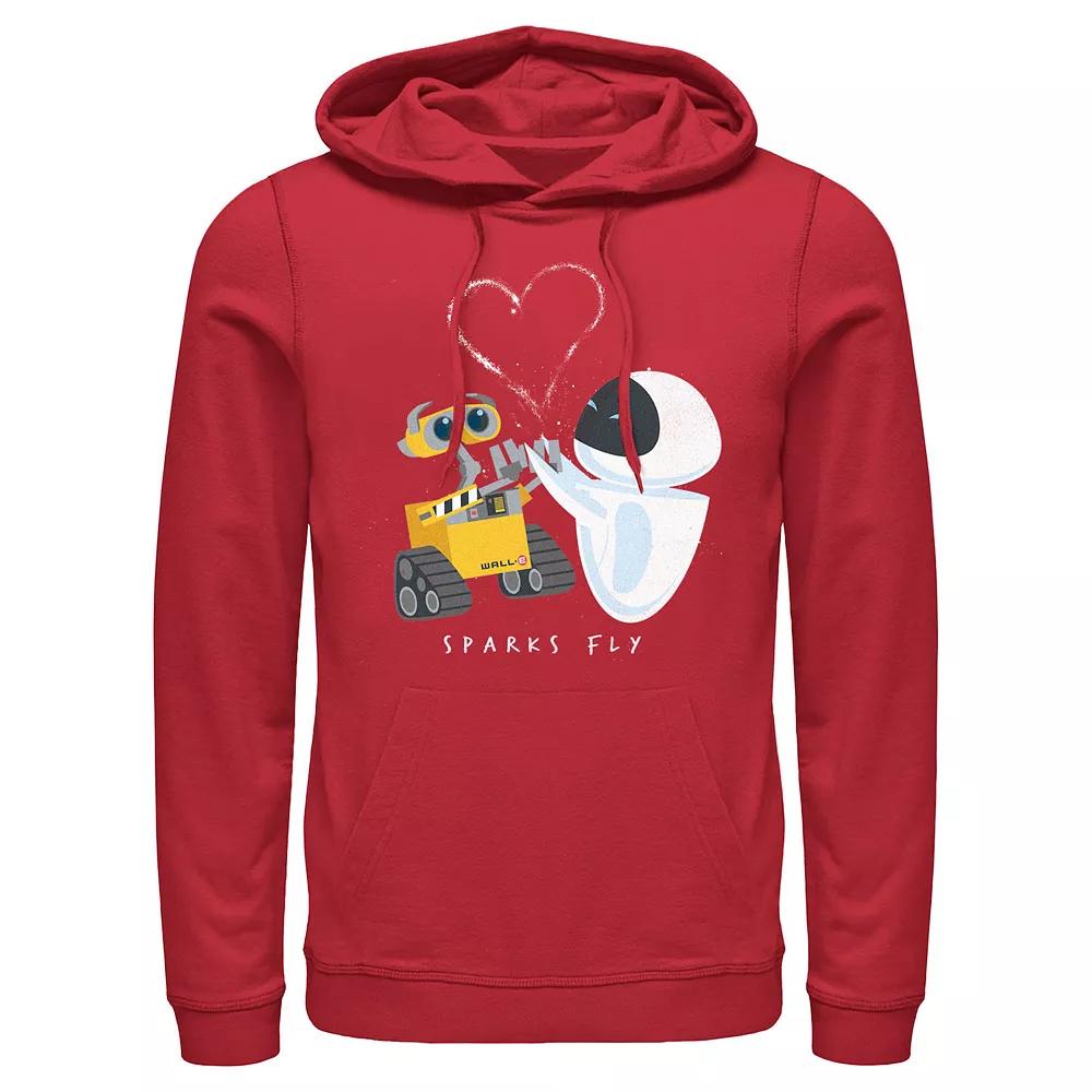 Disney / Pixar's Wall E Sparks Fly Men's Graphic Hoodie, Size: Large, Red Product Image